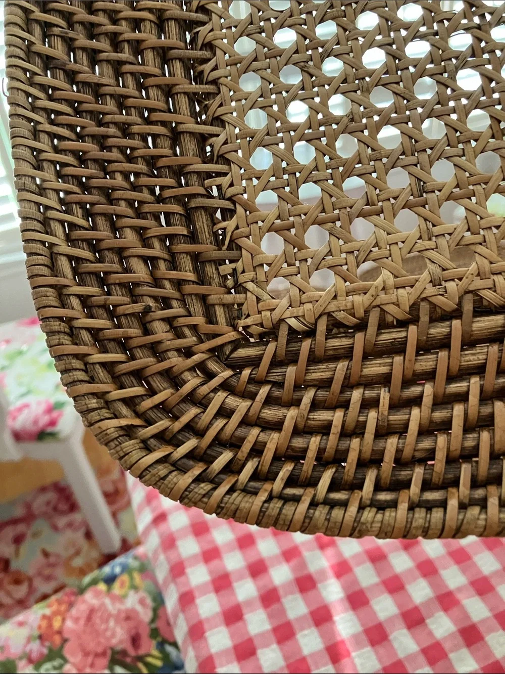 NWT SUMMER LIVING Natural Woven Rattan Charger Plates, Set of 6
